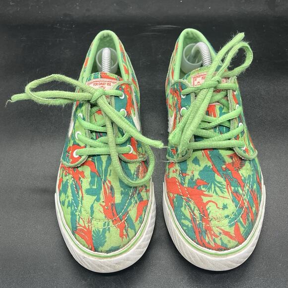 Nike Stefan Janoski Skate Shoes size 4.5Y Womens 6 Green Camo 657946-316 sneaker - Picture 3 of 7